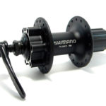 Втулка задн. Shimano, M475, 36 отв, 8/9 ск, 6-болт, QR 166мм, черн.