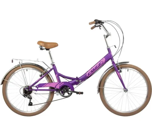 Складной велосипед FOXX 24" SHIFT, фиолетовый