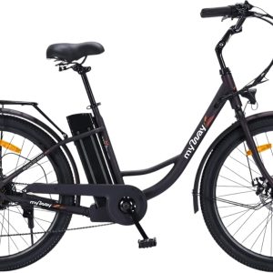 Электровелосипед MyWay Road 1.0 250 26 (17, черный антрацит)